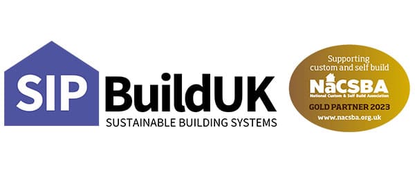 SIP BuildUK Sustainable Building Systems Logo with NaCSBA gold accreditation