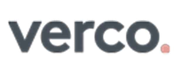 VERCO. company logo in grey